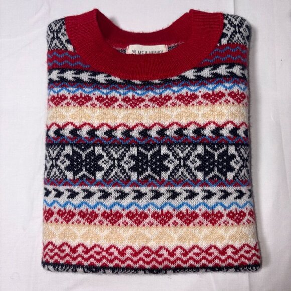 NWOT Me & Henry Kids' Christmas Holiday Winter Sweater Crew Neck Not Itchy! 6/7Y - Picture 9 of 9
